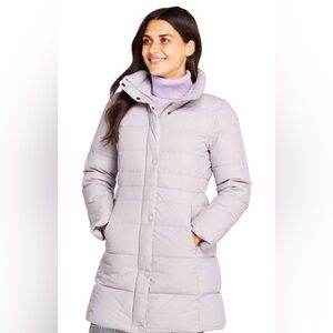Lands End Down Coat, Lavender, Mid-Length, Medium